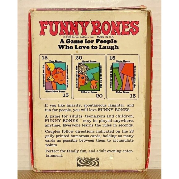 Vintage Funny Bones Card Game Parker Brothers 1968 Complete! - Picture 8 of 8